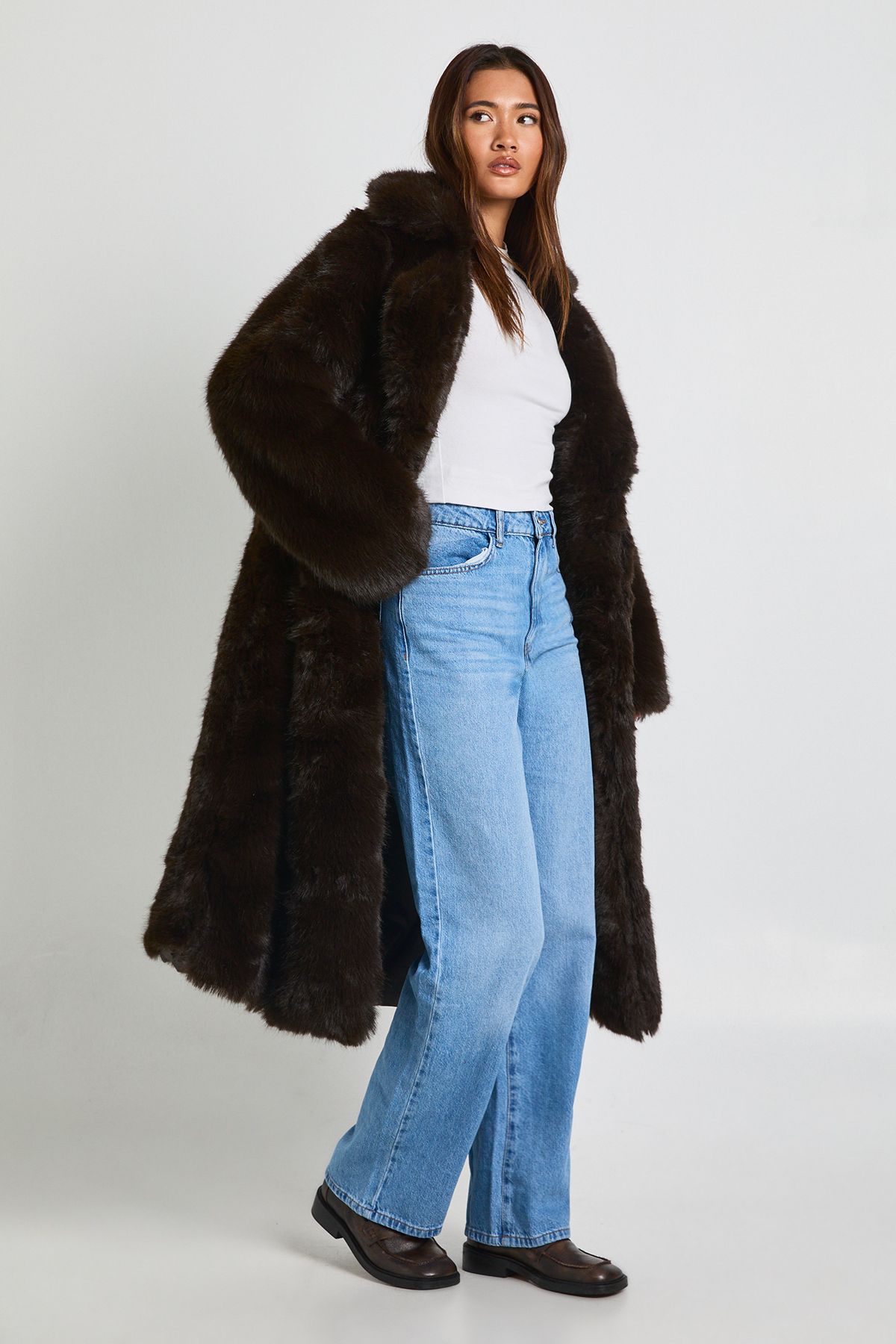 Premium Faux Fur Maxi Jacket - Image 3