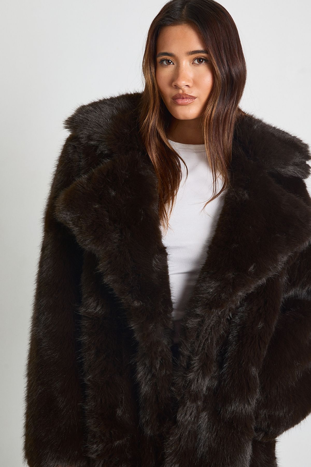 Premium Faux Fur Maxi Jacket - Image 4