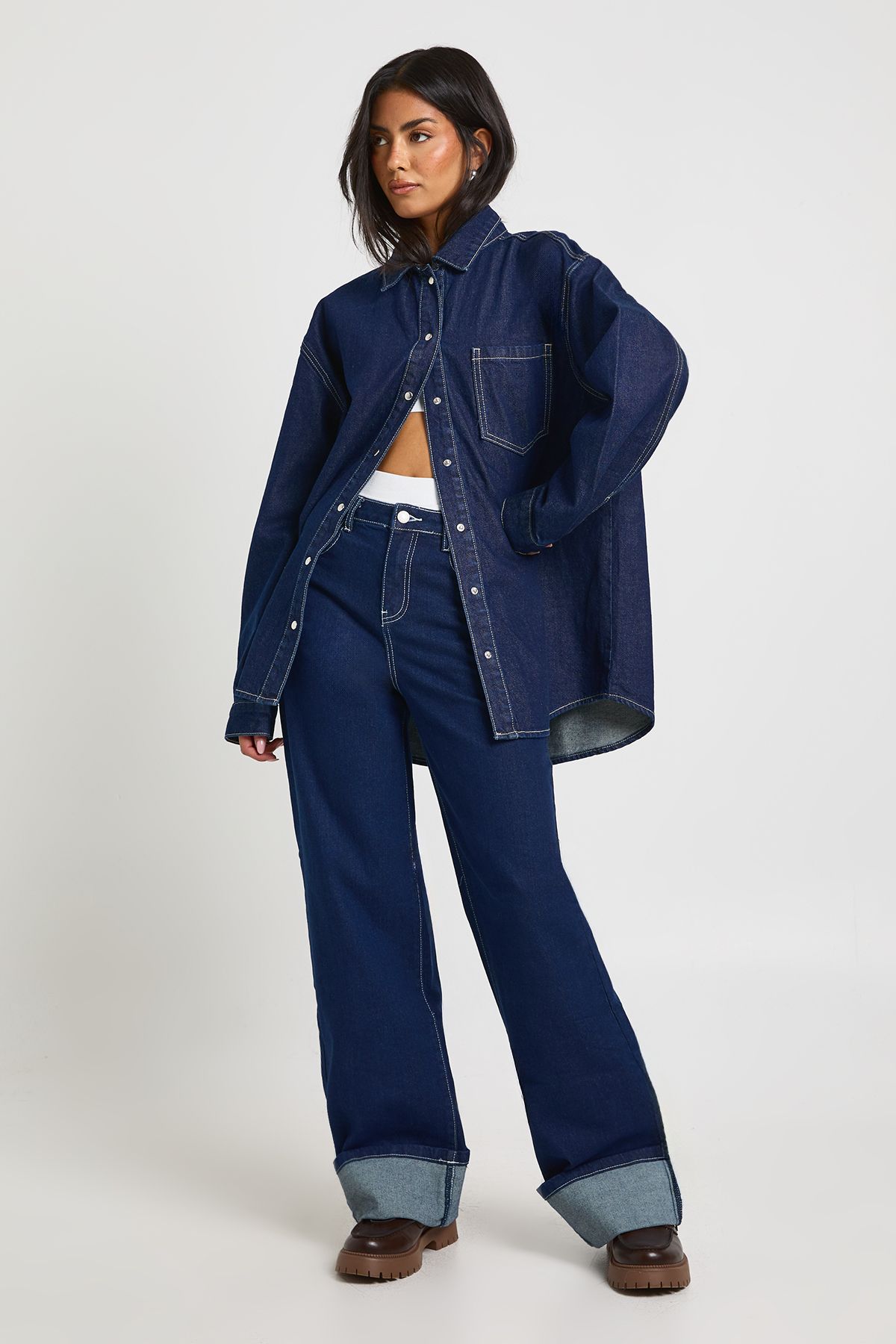 Oversized Denim Shirt - Image 3