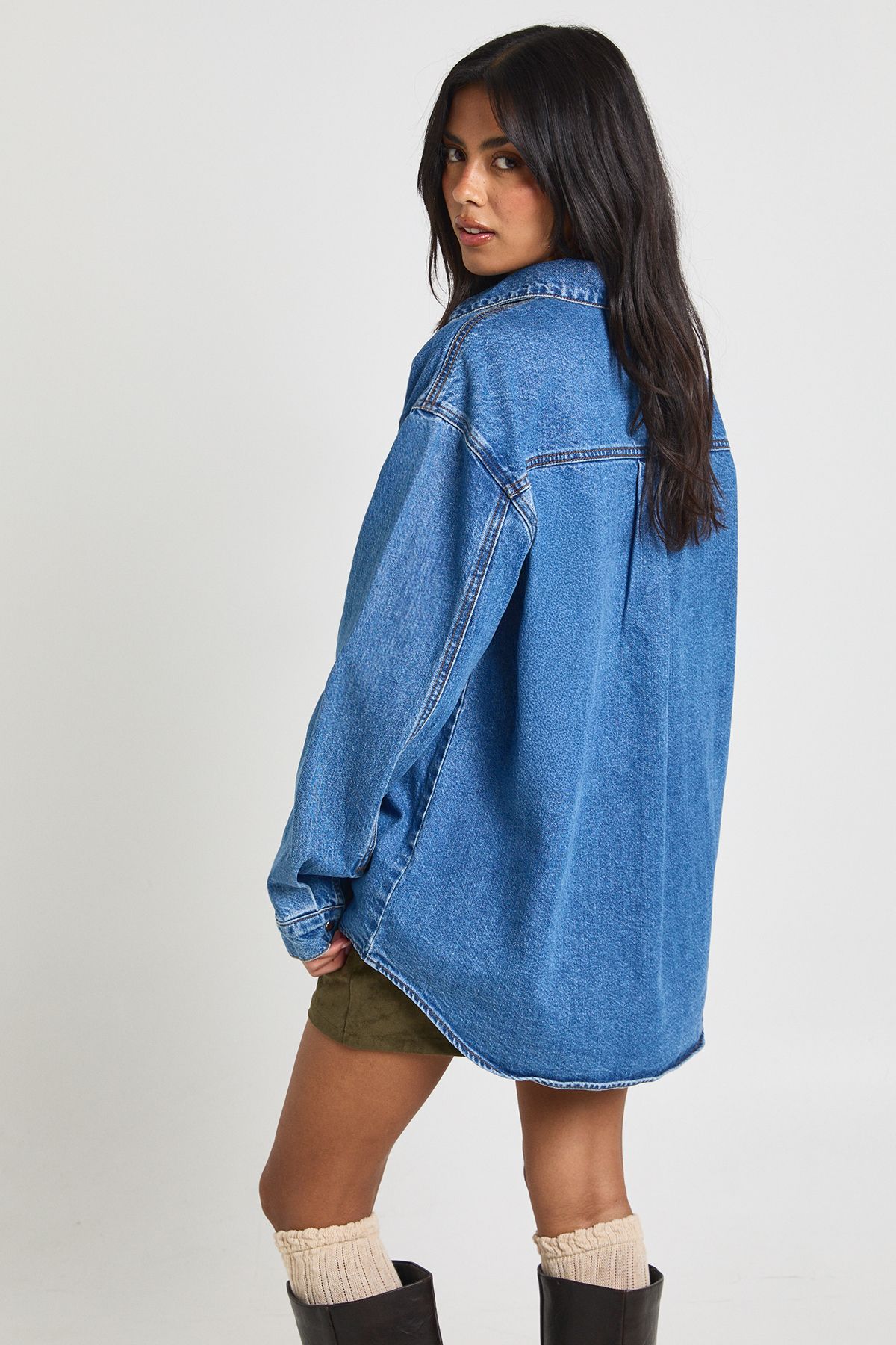 Oversized Denim Shirt - Image 2