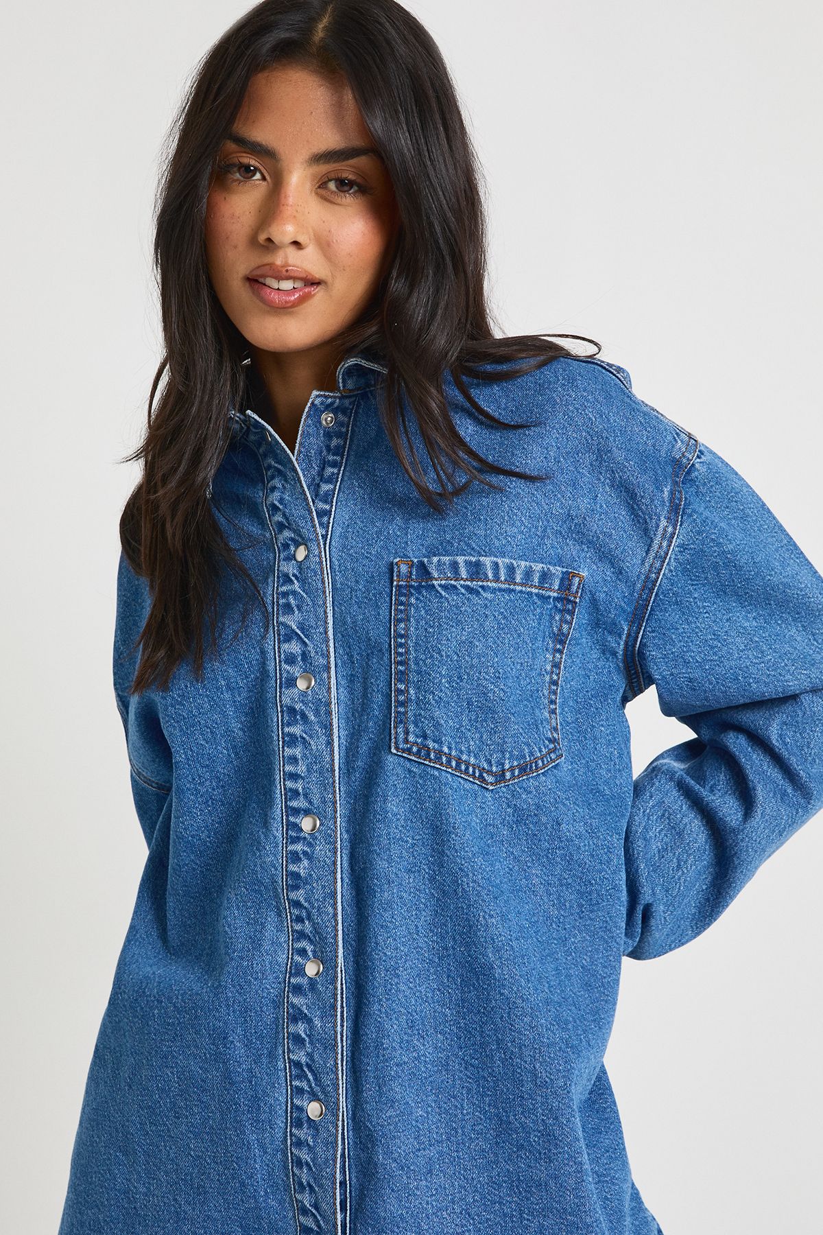 Oversized Denim Shirt - Image 4