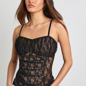 Lace Strappy Corset Top
