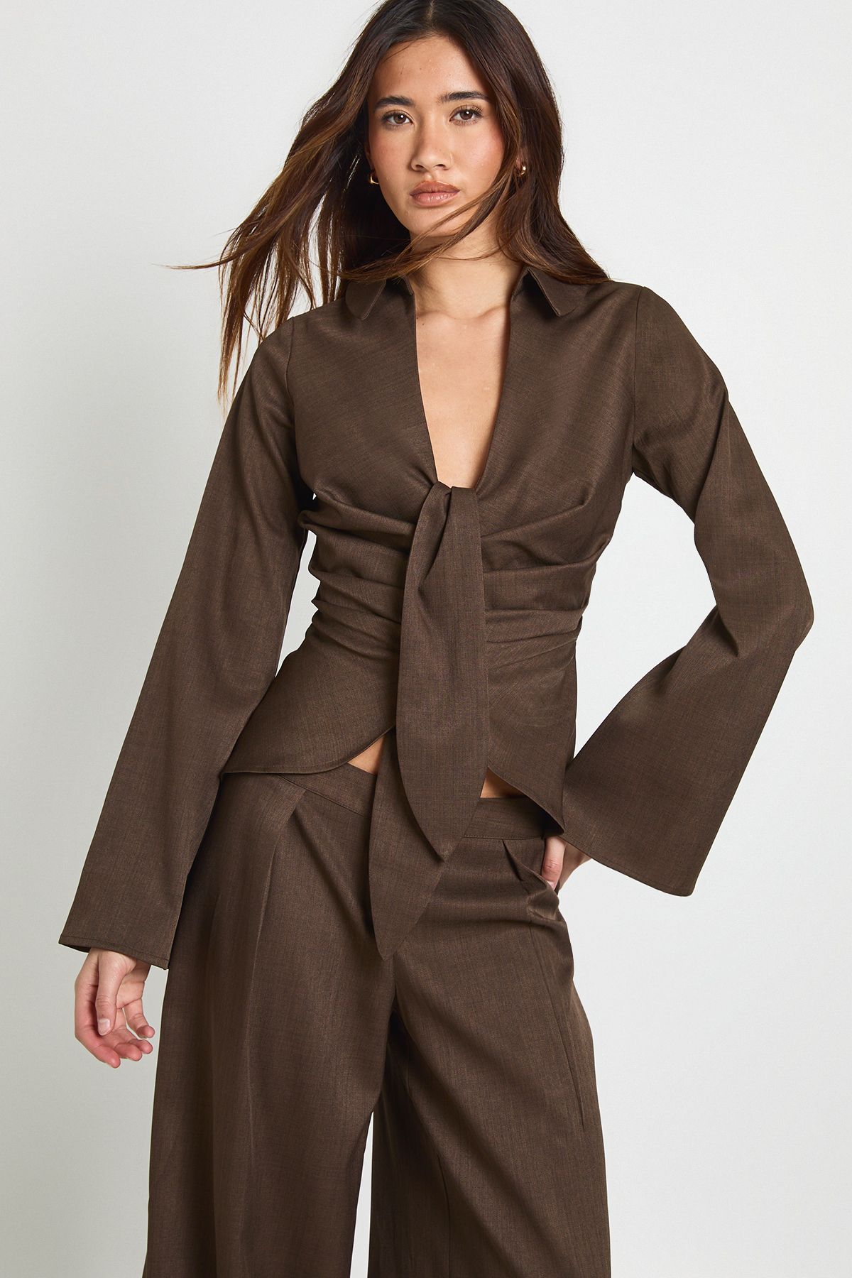 Drape Cinched Shirt - Image 3