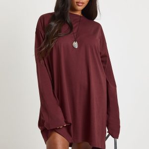 Plus Long Sleeve T-Shirt Dress