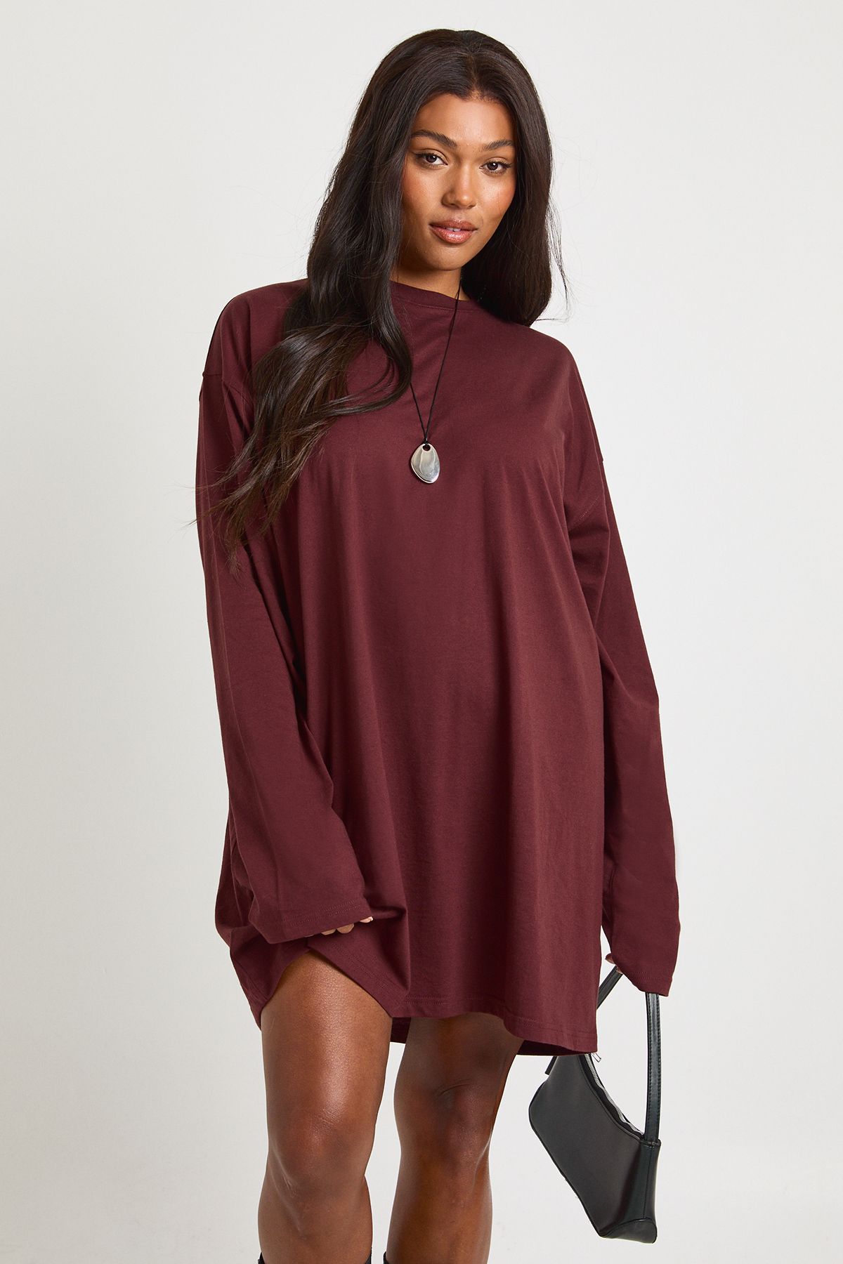 Plus Long Sleeve T-Shirt Dress