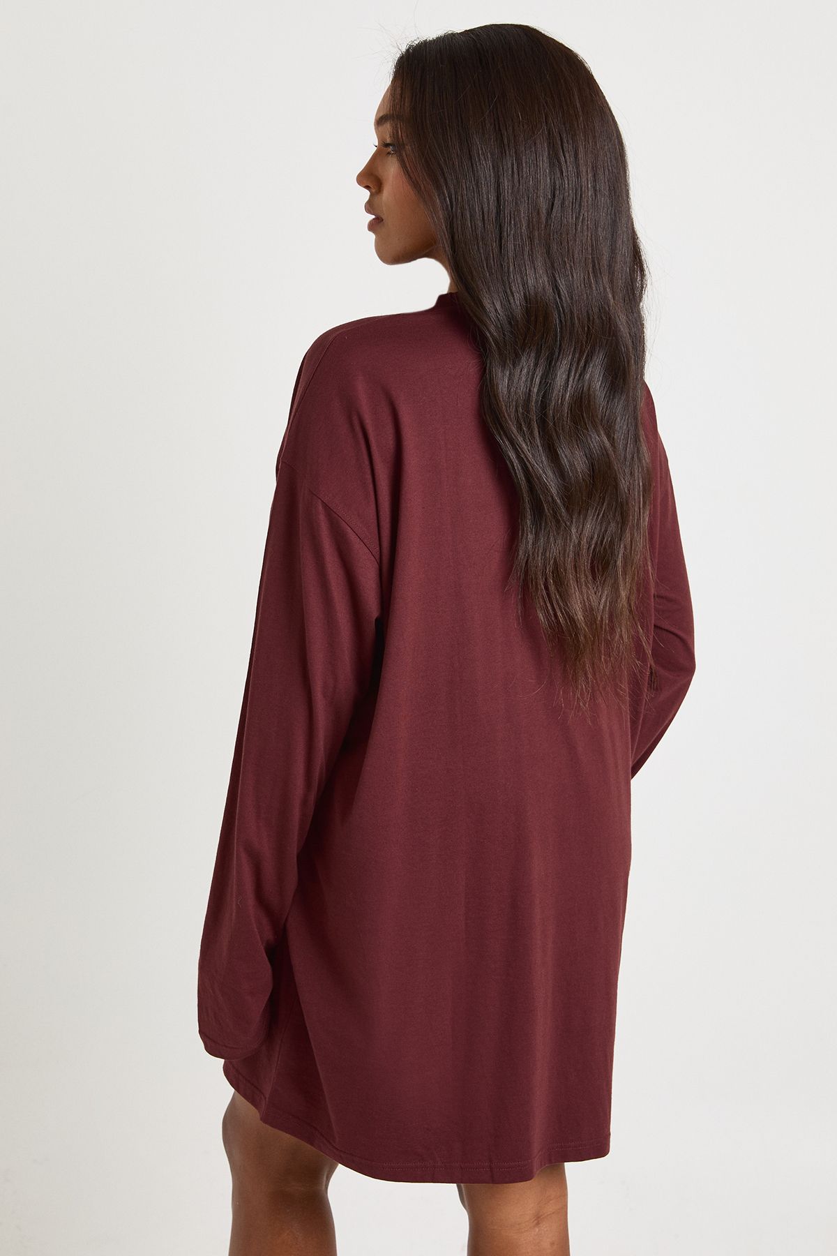 Plus Long Sleeve T-Shirt Dress - Image 2