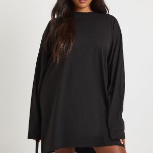 Plus Long Sleeve T-Shirt Dress