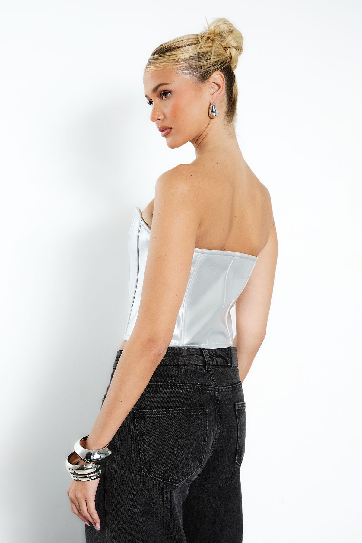 Bandage Zip Front Detail Corset - Image 2