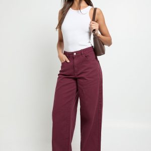 High Waisted Wide Leg Jean