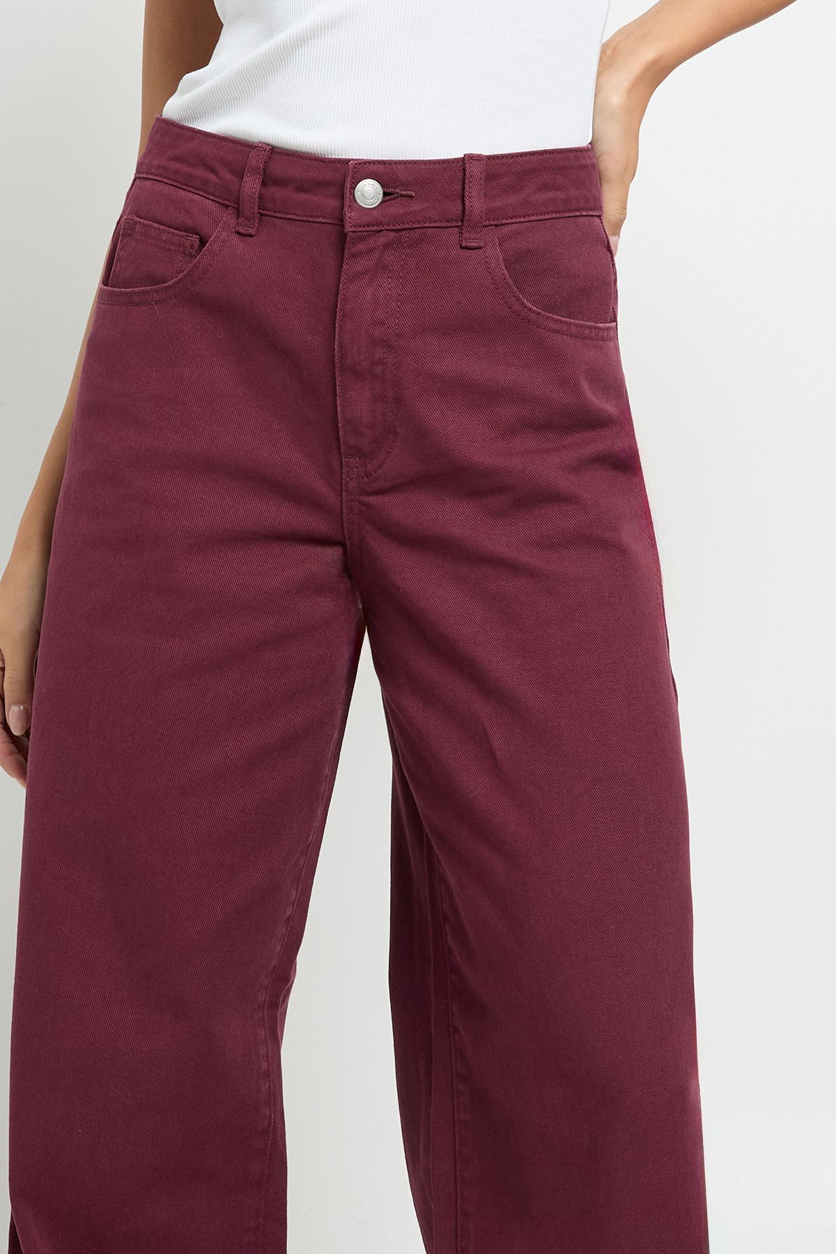High Waisted Wide Leg Jean - Image 4