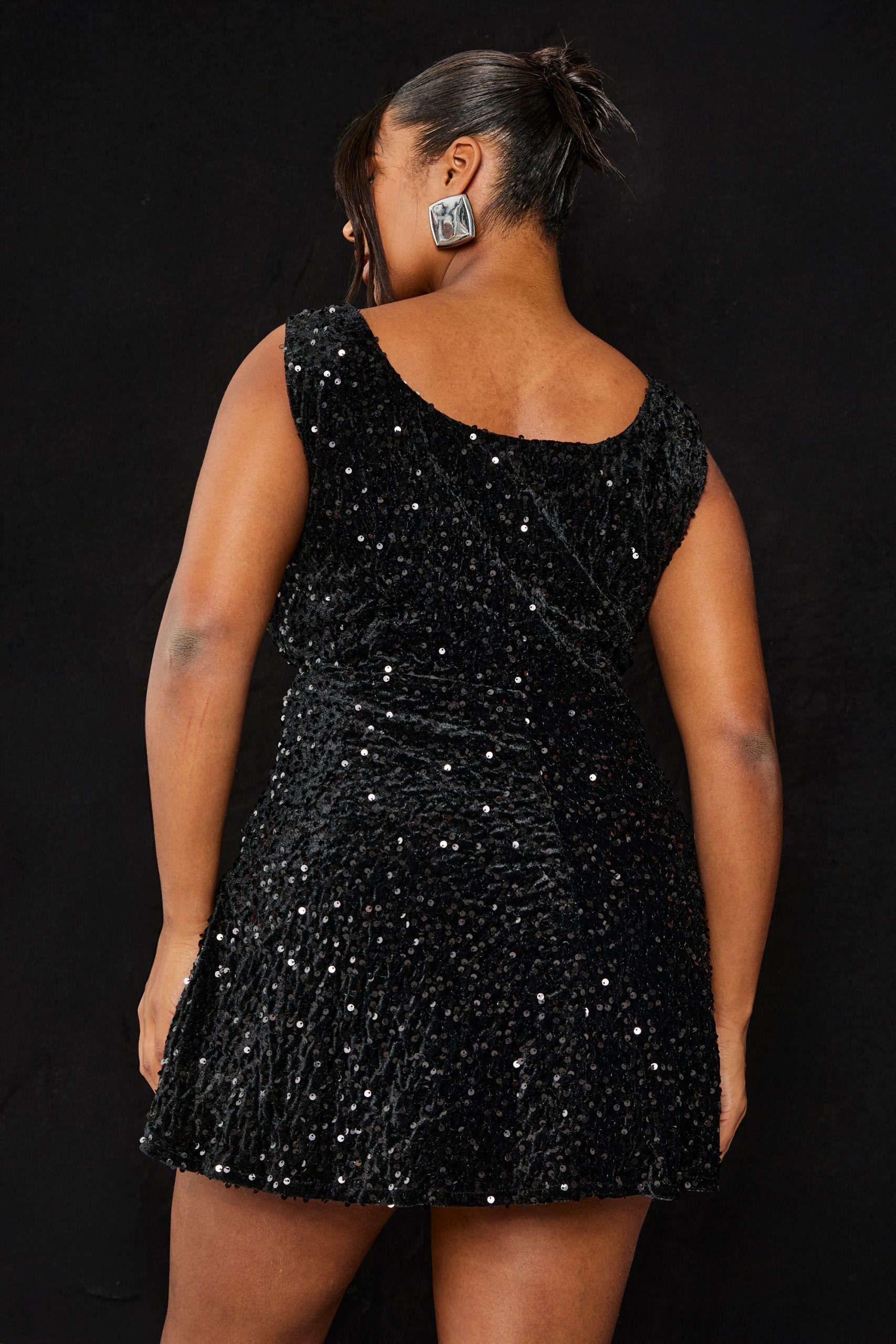 Plus Square Neck Skater Dress - Image 2