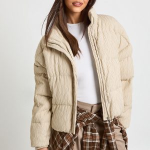 Textured Puffer Jacket