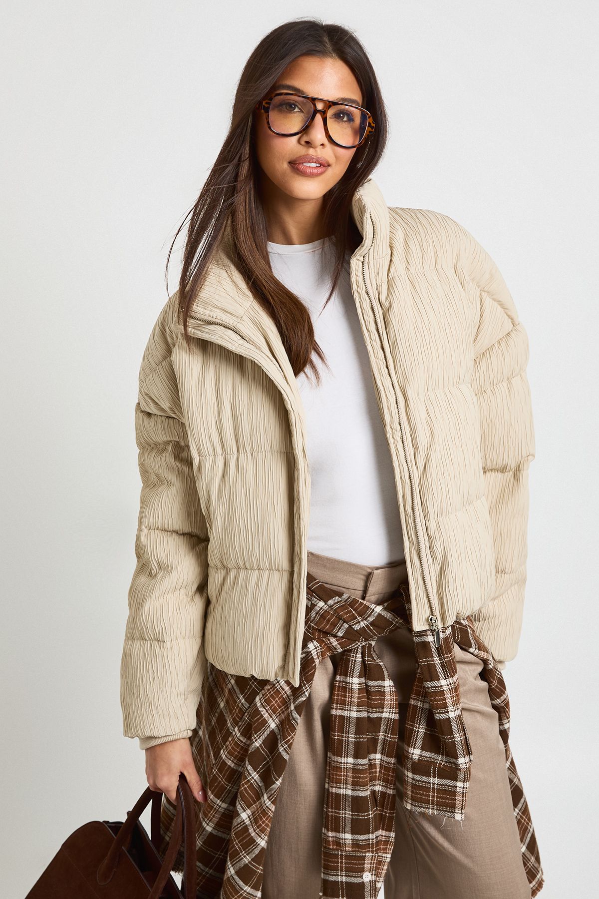 Textured Puffer Jacket