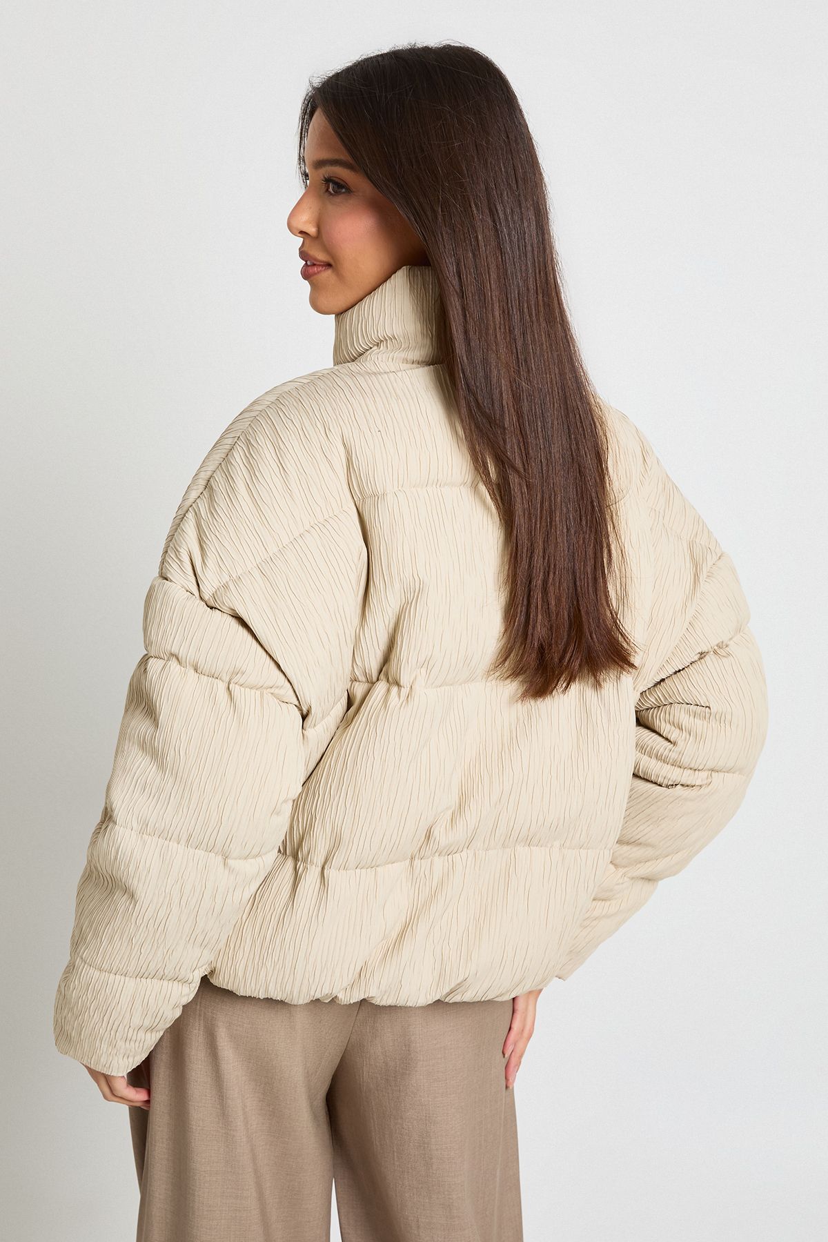 Textured Puffer Jacket - Image 2