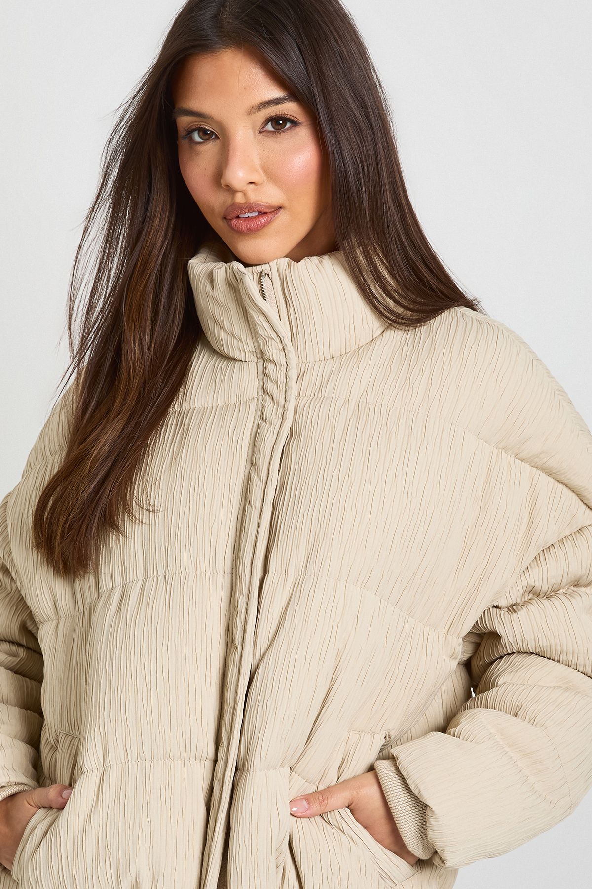 Textured Puffer Jacket - Image 4