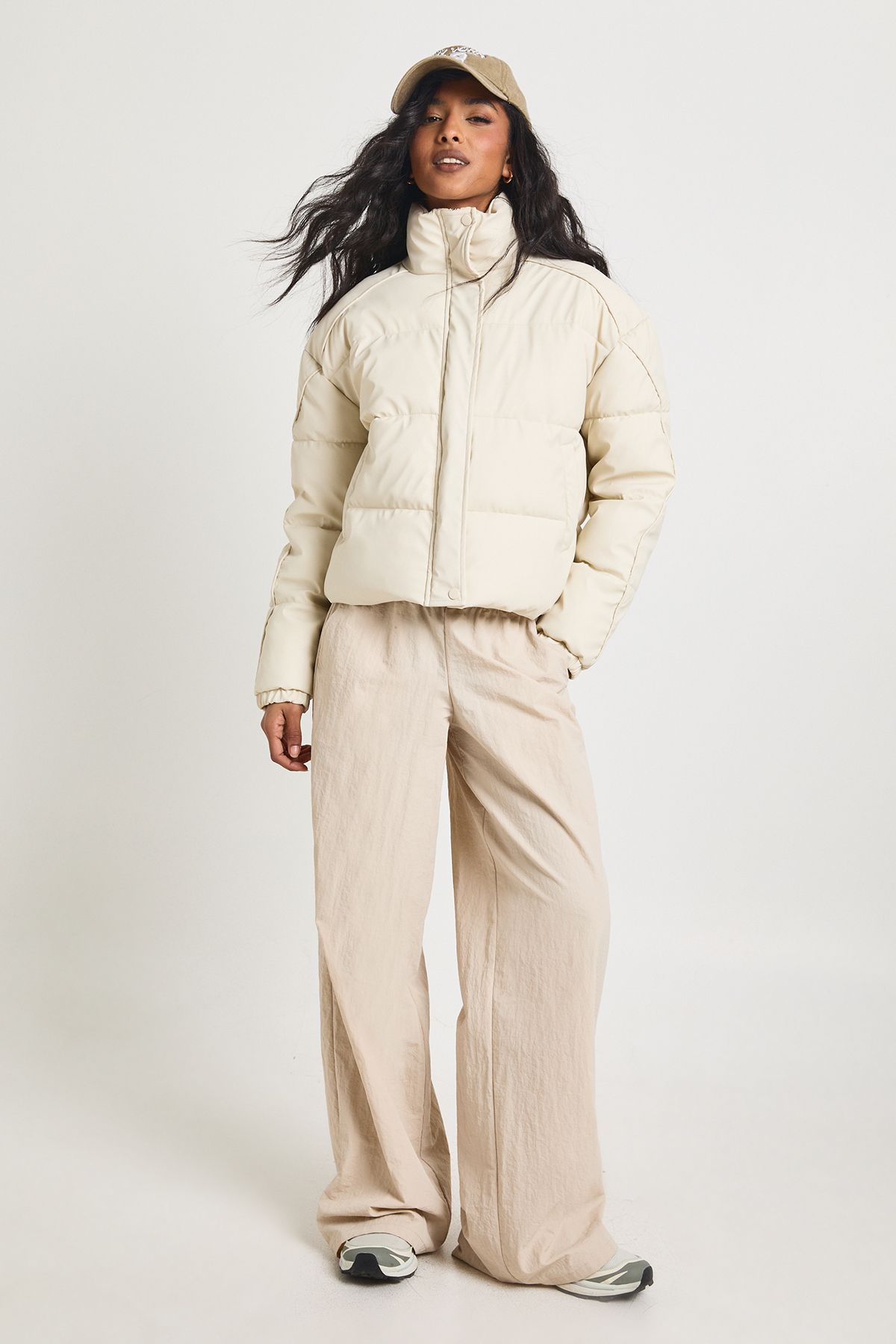 Funnel Neck Puffer Jacket - Image 3