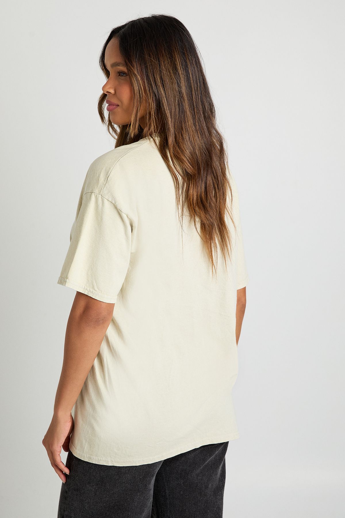 Pumpkin Spice Cocktail Printed Oversized T-Shirt - Image 2