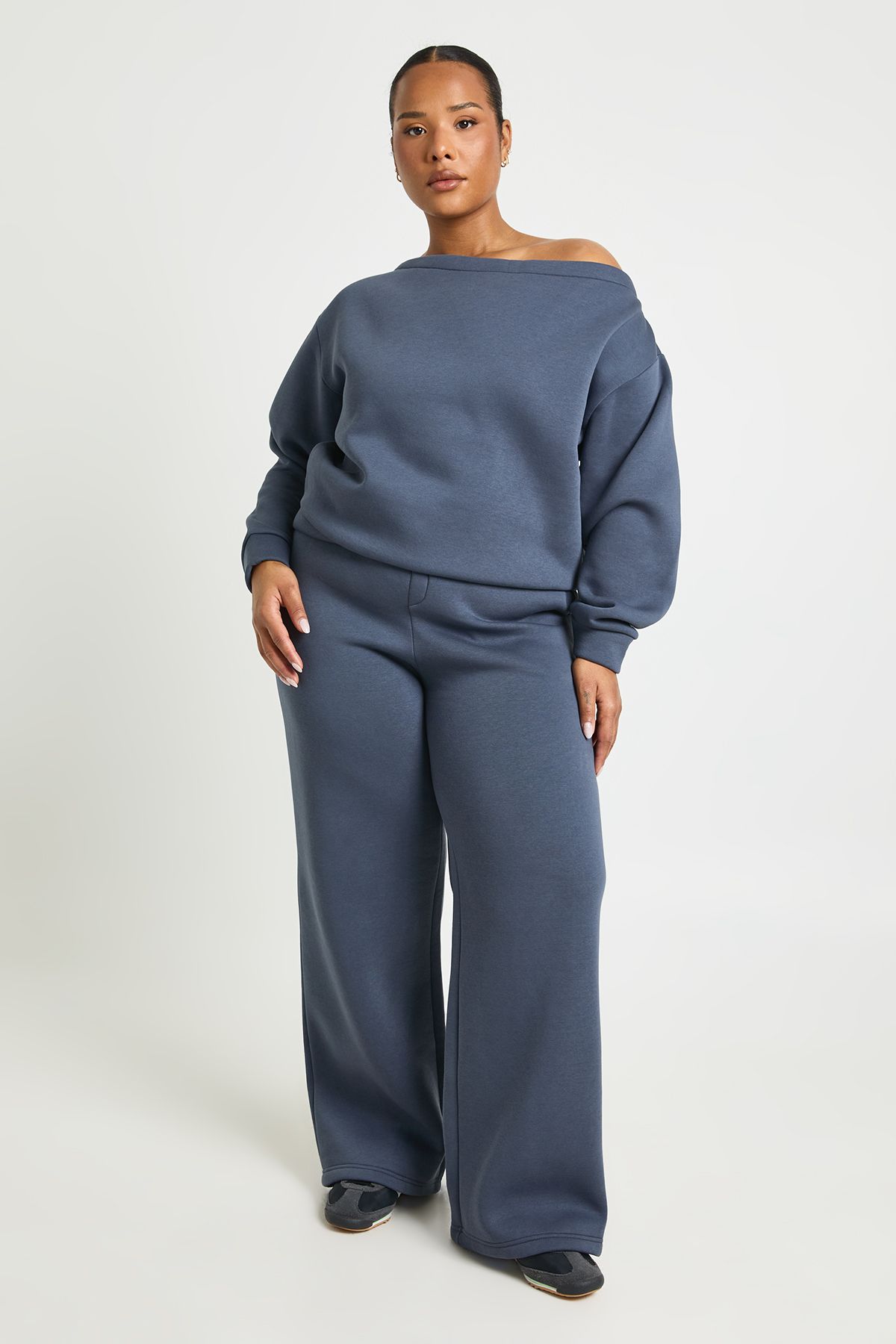 Plus Wide Leg Joggers