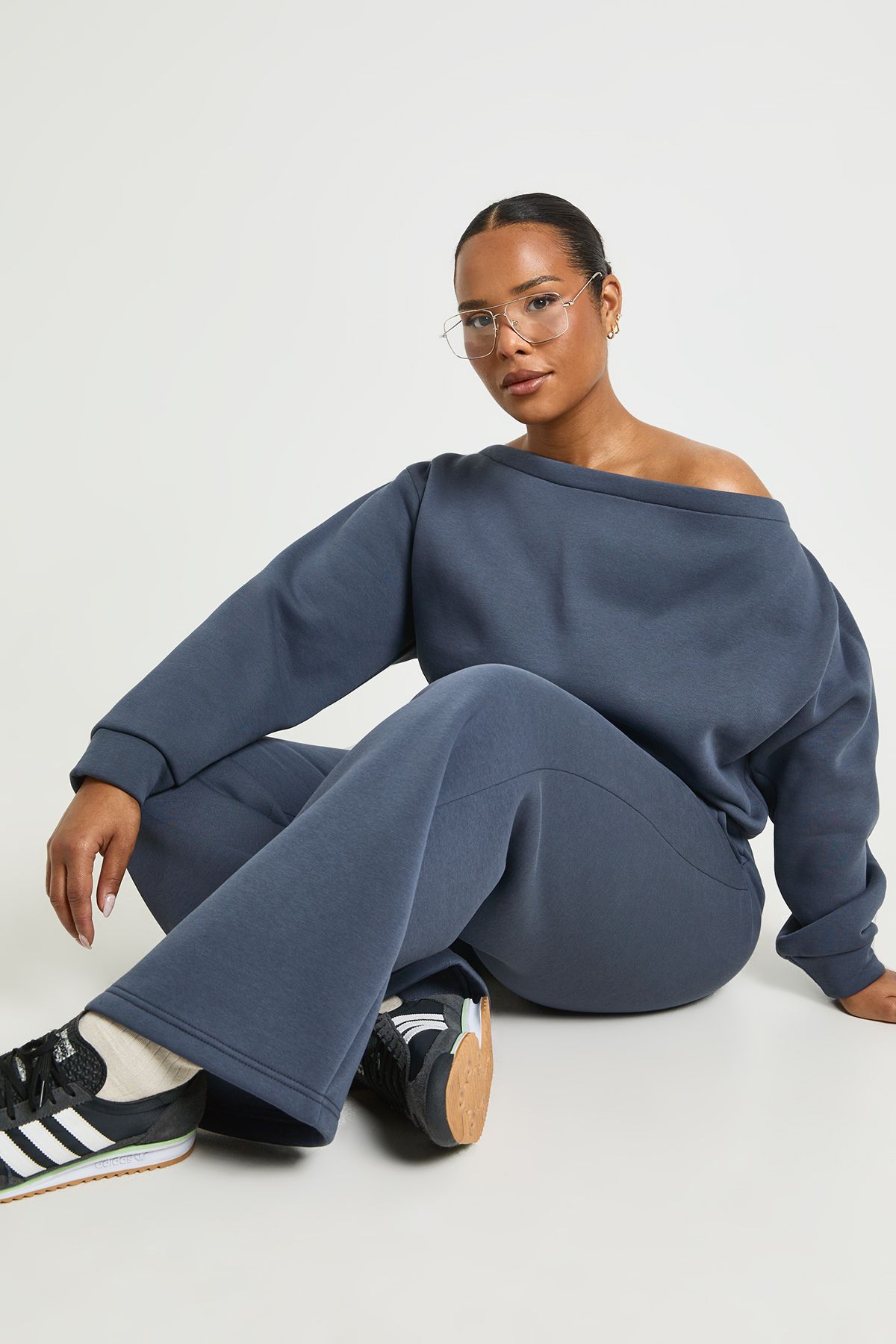 Plus Wide Leg Joggers - Image 3
