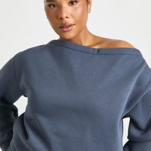Plus Off The Shoulder Oversized Sweatshirt