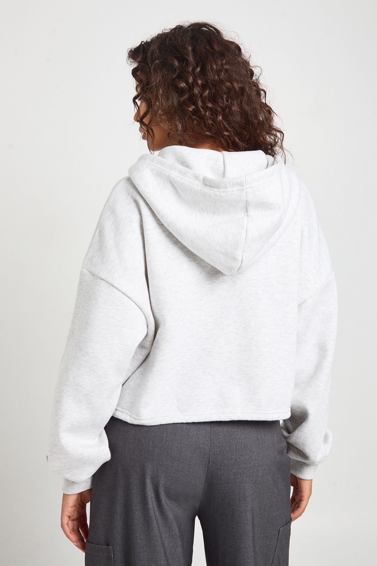Adjustable Waist Zip Through Hoodie - Image 2