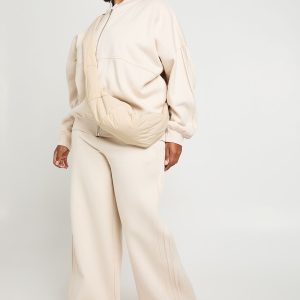 Plus Pintuck Wide Leg Joggers