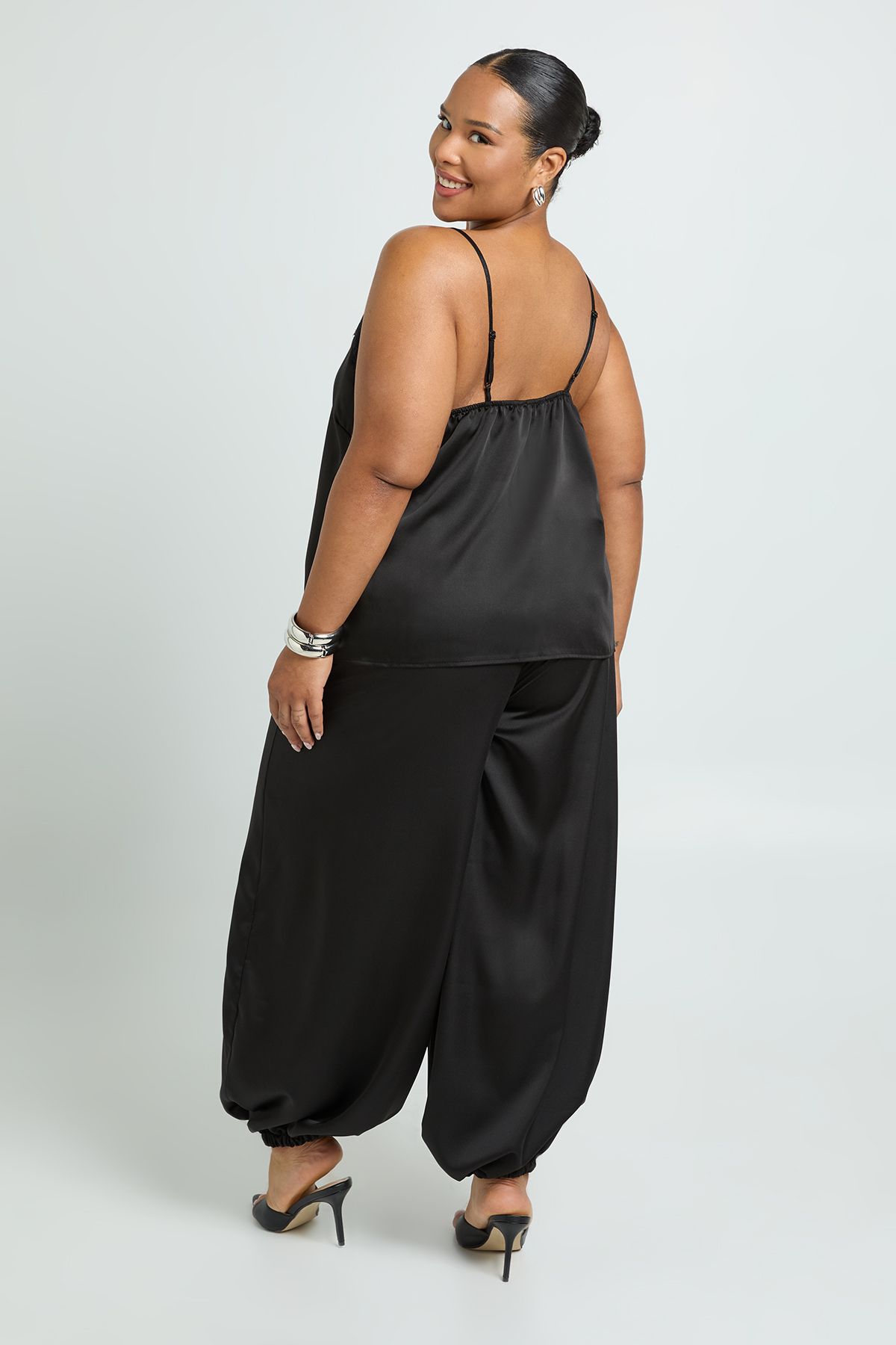Plus Lace Trim Cami Top - Image 2