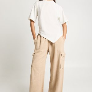 Washed Wide Leg Cargo Jogger