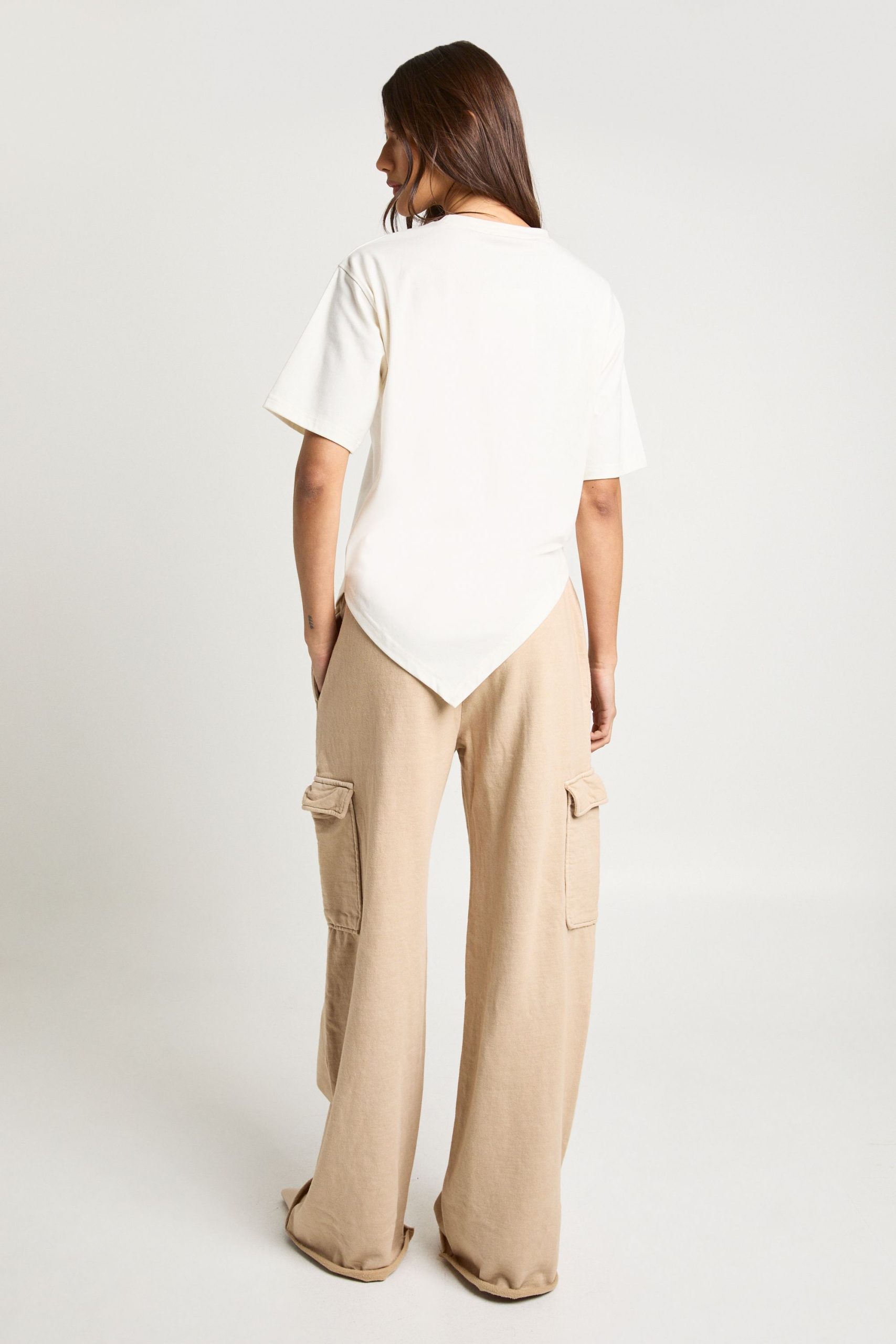 Washed Wide Leg Cargo Jogger - Image 2