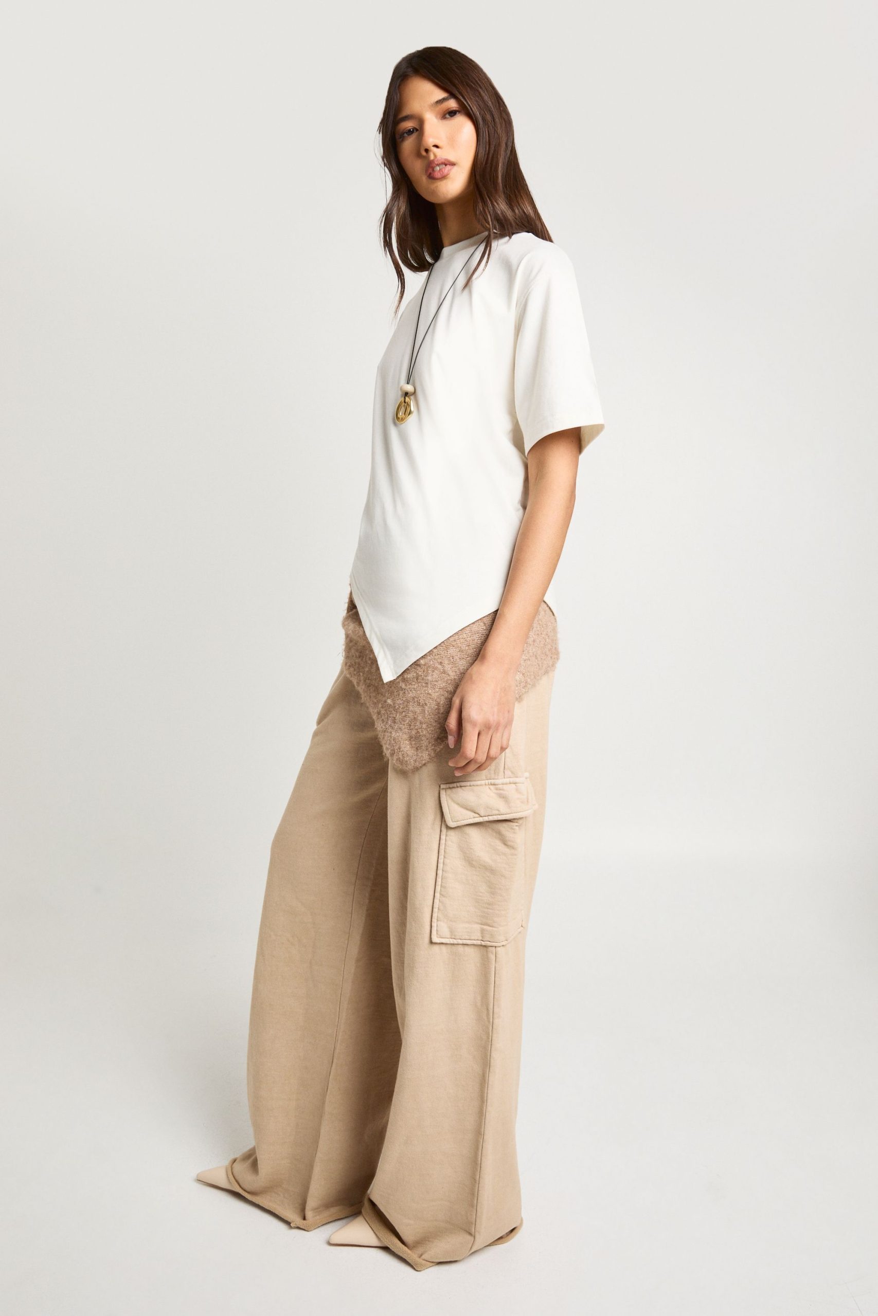 Washed Wide Leg Cargo Jogger - Image 3