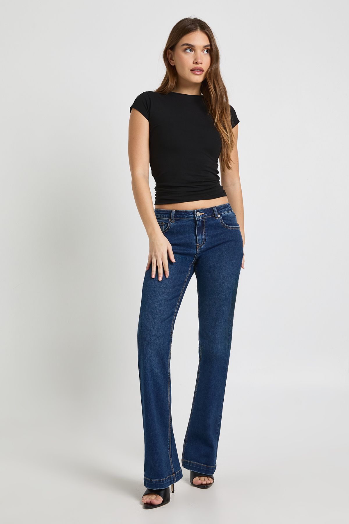 Low Waist Flared Jean