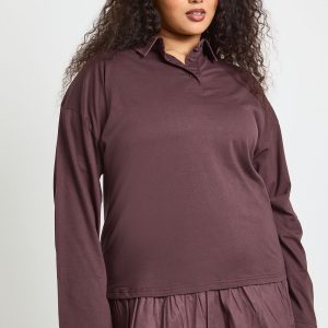 Plus Frill Hem T-Shirt Dress