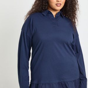 Plus Frill Hem T-Shirt Dress