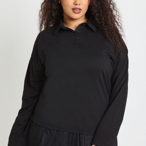 Plus Frill Hem T-Shirt Dress