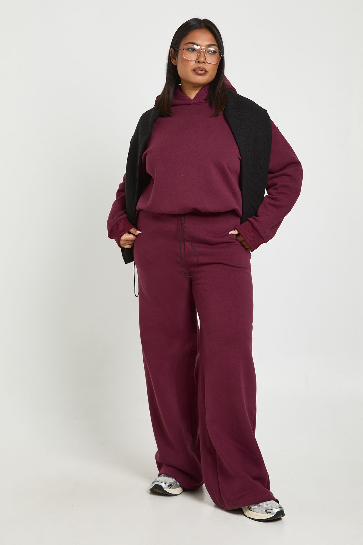 Plus Toggle Wide Leg Joggers