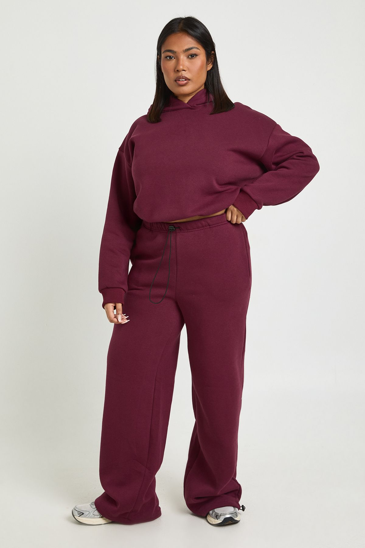 Plus Toggle Wide Leg Joggers - Image 3