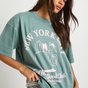 New York City Coffee Cup Printed T-Shirt
