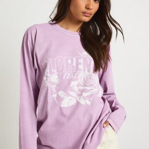 Florence Roses Printed Long Sleeve T-Shirt