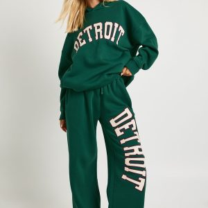 Detroit Applique Hoodie Tracksuit