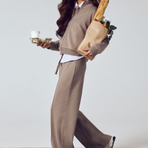 Zip Through Funnel Neck Interlock Tracksuit