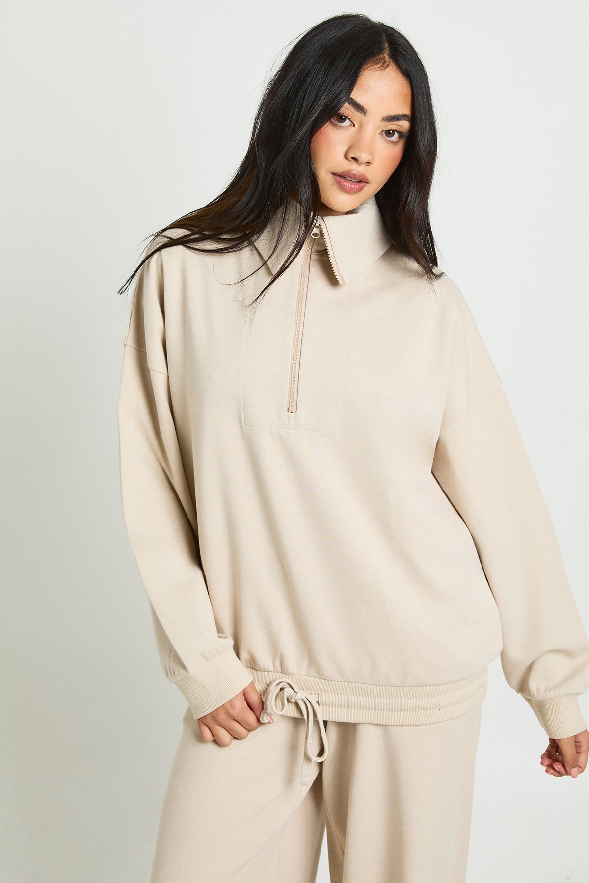 Half Zip Sweatshirt Interlock Tracksuit - Image 3
