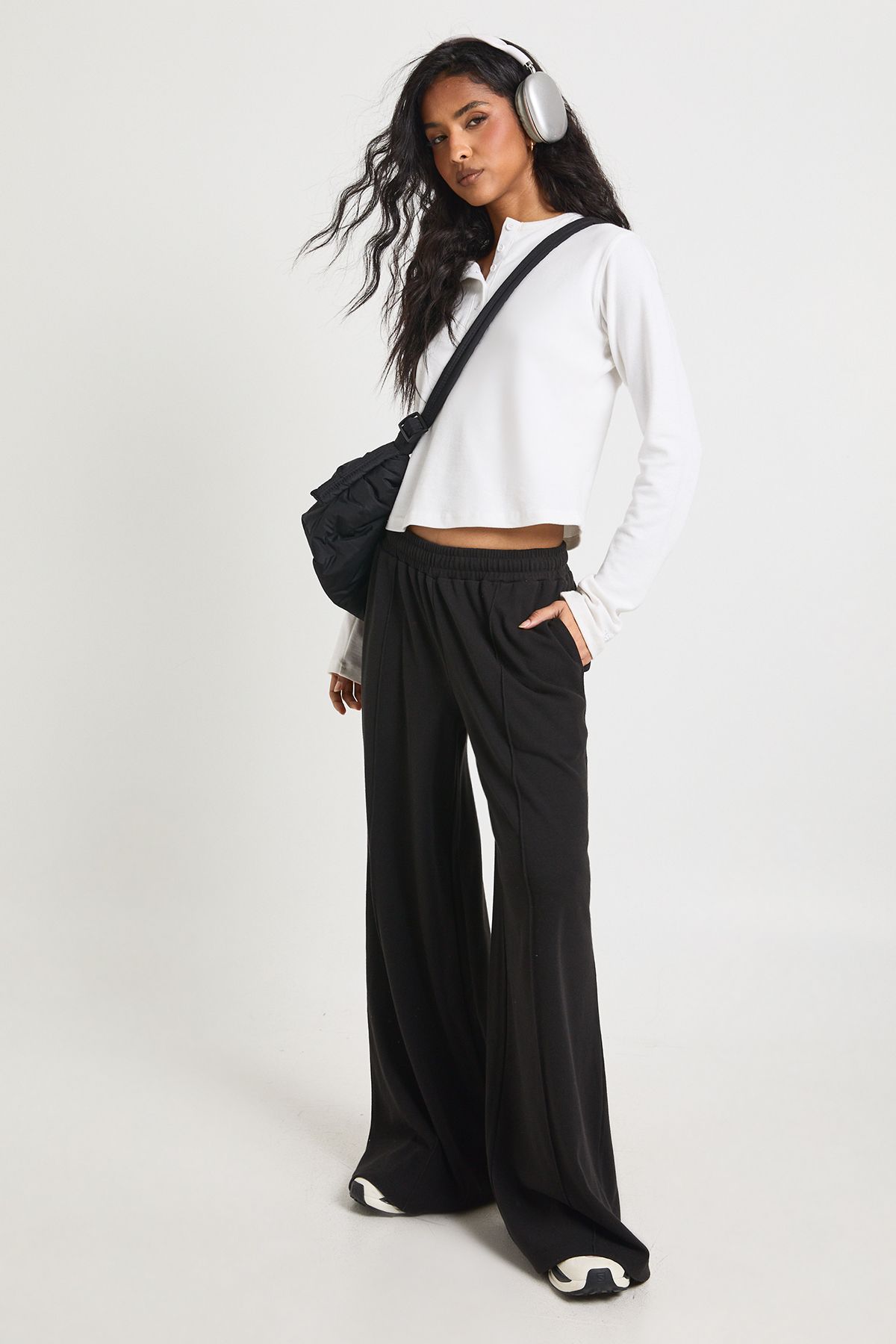 Rib Straight Leg Jogger