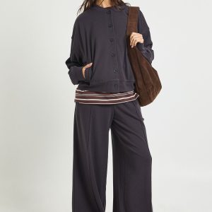 Rib Cardigan Tracksuit