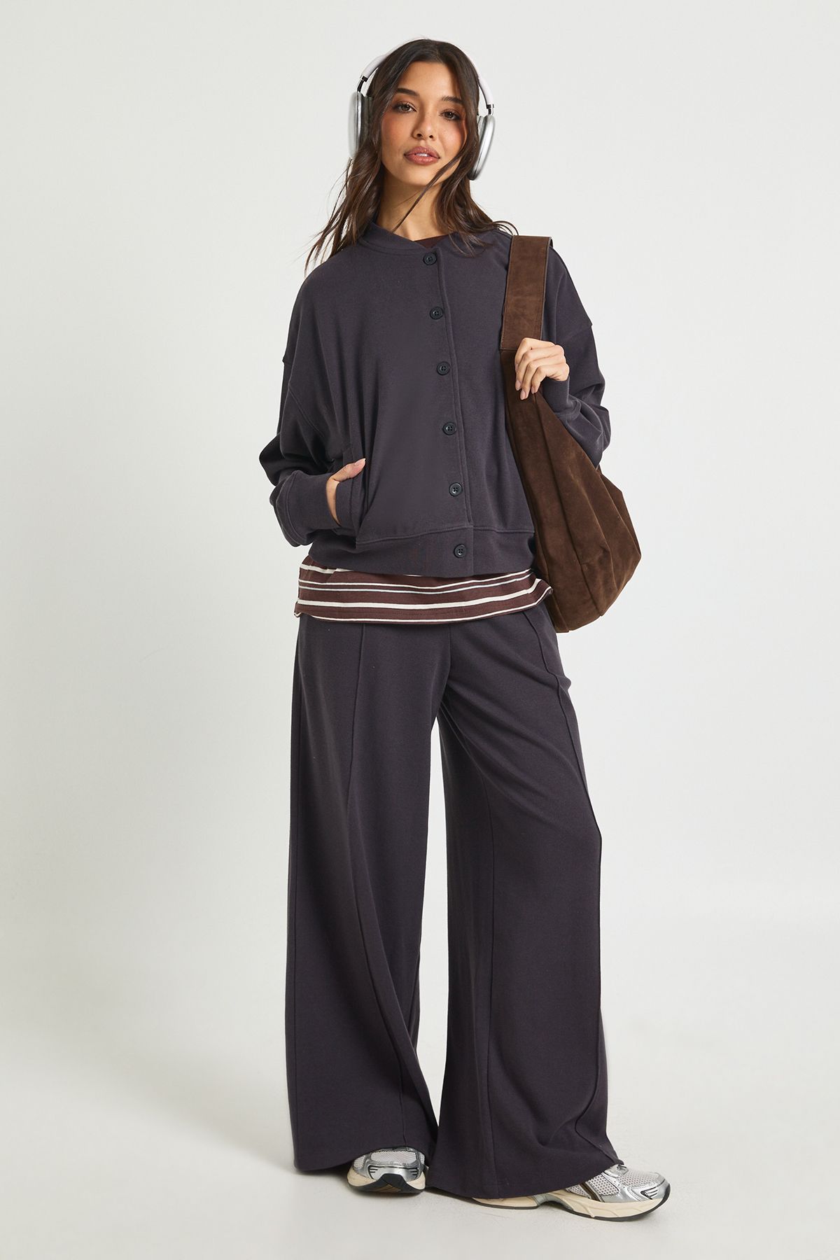 Rib Cardigan Tracksuit