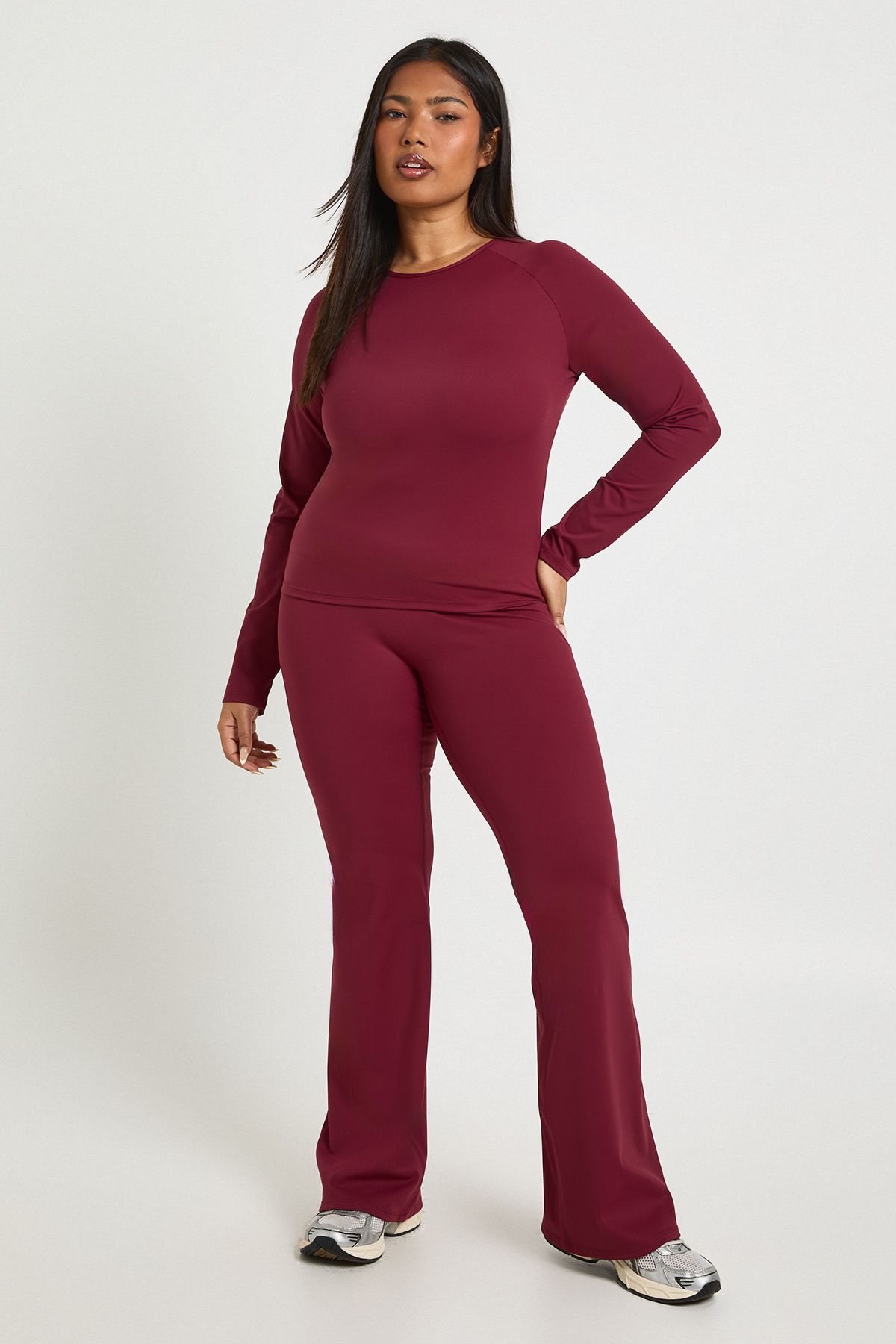 Plus Super Soft High Waist Flared Legging - Image 3
