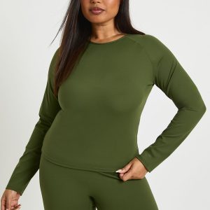 Plus Supersoft Seam Detail Long Sleeve Top