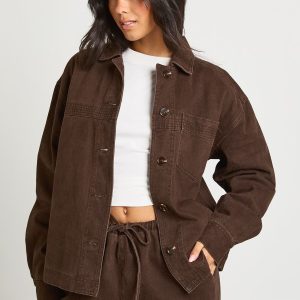 Oversized Washed Denim long Sleeve Shirt