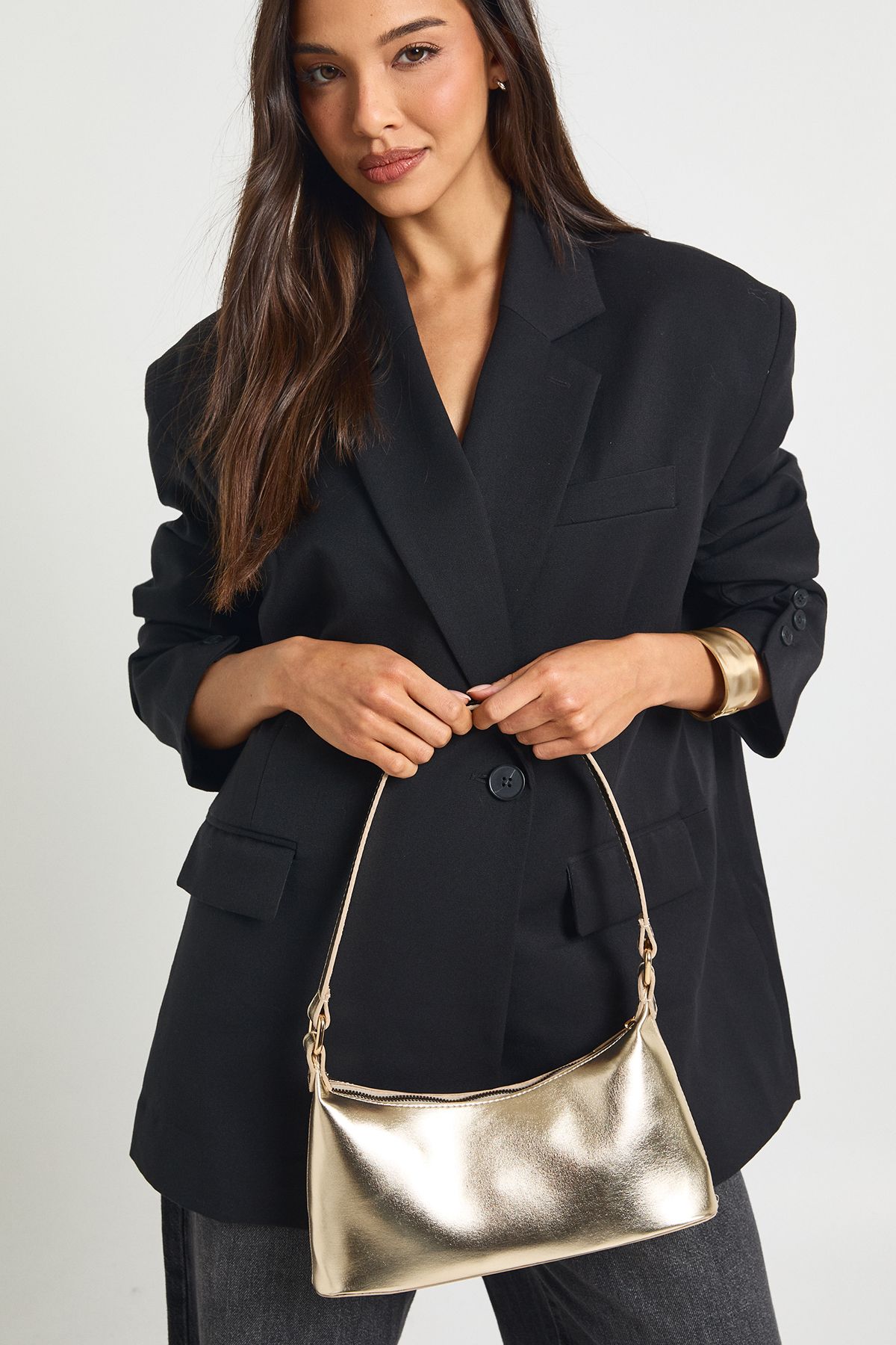 Gold Shoulder Bag