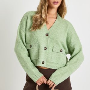 Pocket Detail Knitted Cardigan
