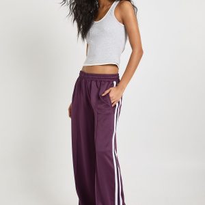 Tricot Side Stripe Tape Straight Leg Jogger